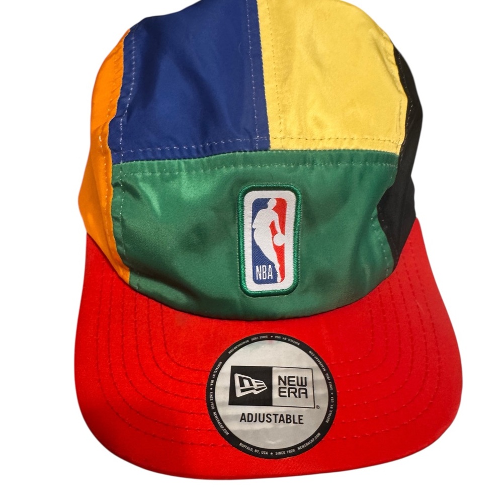 New Era 8 Panel Cap NBA Adjustable One Size Multicolor RARE - Picture 5 of 8